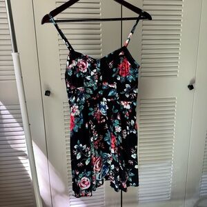 Express Small Floral Sundress with Adjustable Straps, Pockets